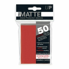 Ultra Pro Standard Size Pro Matte Sleeves - Red - 50ct